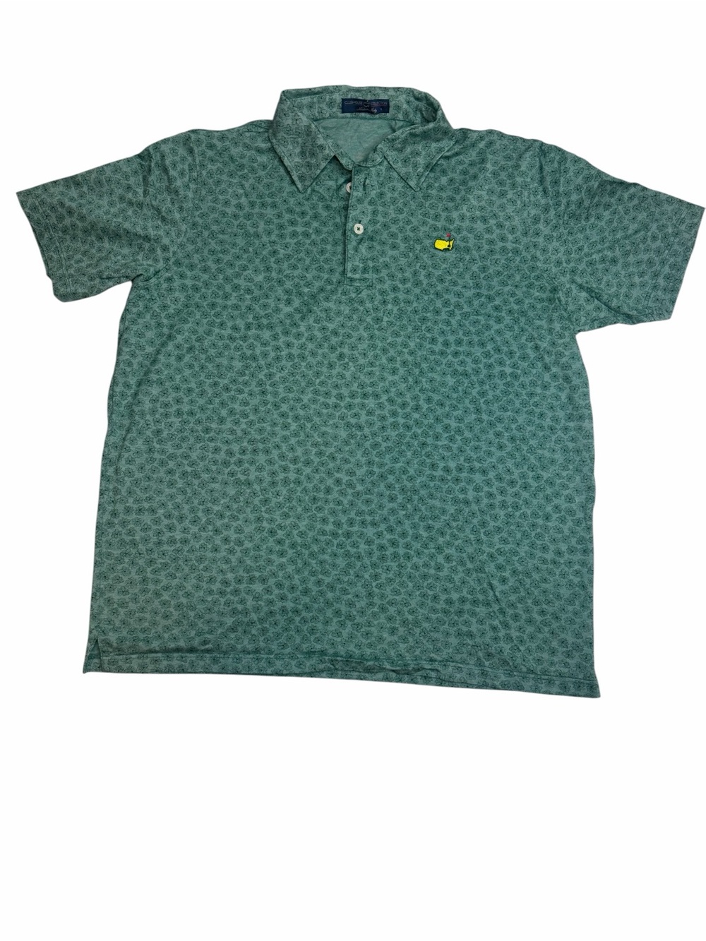 Clubhouse‎ Collection Masters Augusta Golf Polo Shirt Italy Large Green Floral
